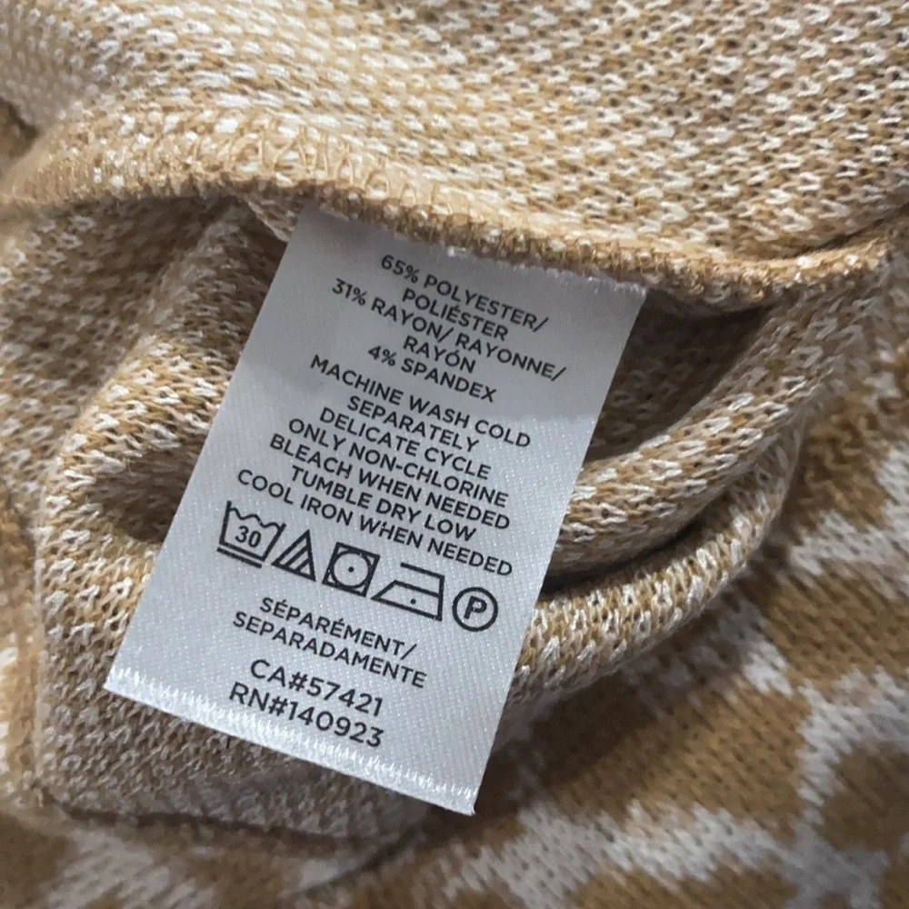 LOFT Plus Animal Spotted Mock Neck Top - Picture 8 of 9